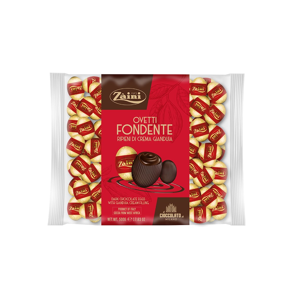 Ovetti Fondente ripieni di crema gianduia 500g | 1000g